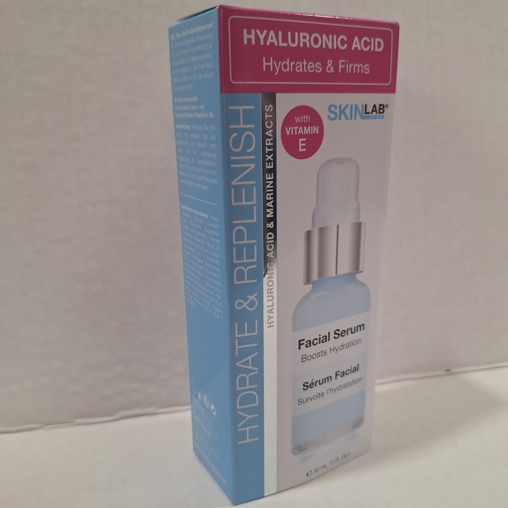 SkinLab Hydrate & Replenish Facial Serum With Vitamin E 1oz. Hyaluronic Acid NEW - Picture 12 of 15